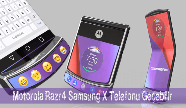 Katlanabilir Motorola Razr V4, Samsung X telefonu geçebilir